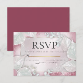 Convites RSVP | Ximmer Pearl Burgundy Pale