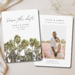 Convites Rua. Casamento de Petersburgo Flórida Salve a Data