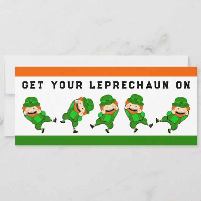 Convites Rua criativa, festa do dia de Patrick (Frente)