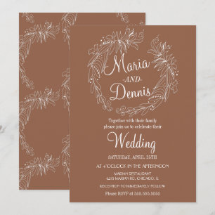 Convites Rua da linha de terracotta de queda simples