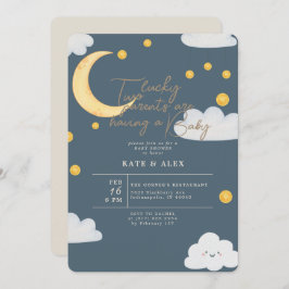 Convites Rua da sorte, Chá de fraldas azul de Patrick