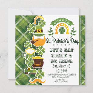 Convites Rua de Papercut Diário de Patrick Leprechauns Bee