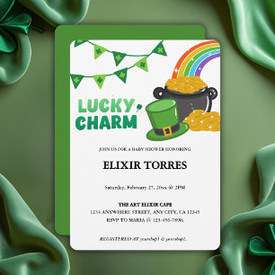 Convites Rua do Charm Shamrock, Chá de fraldas do Dia de Pa