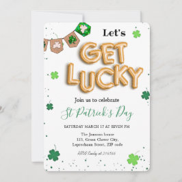 Convites Rua, festa de sorte do Dia Verde do Patrick Shamro