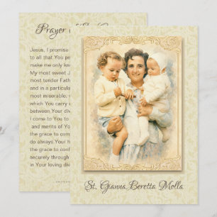 Convites Rua: Gianna Beretta Molla Madre Católica Prayer