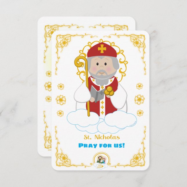 Convites Rua, Nicholas Sagrado Card (Frente/Verso)