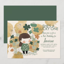 Rua. Patricinhos Feliz Aniversário Garota Shamrock