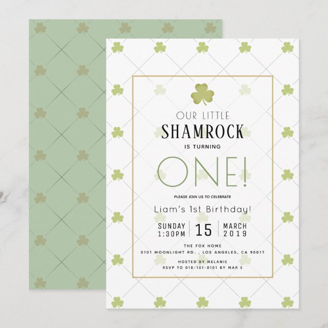 Convites Rua, primeiro aniversario Verde Limpo do Dia do Pa (Frente/Verso)