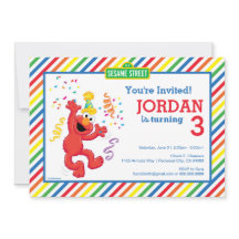 Rua Sésamo | Elmo - aniversário de 3 anos Arco-íri