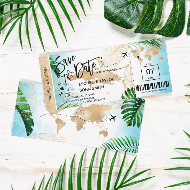 Convites RUA THOMAS Salve a data de embarque na praia (Criador carregado)