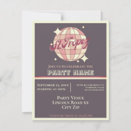 Convites Rua Tropez celebrações da festa de verão tematizad