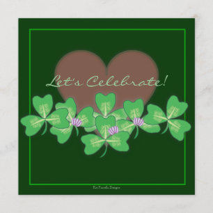 Convites Ruas de Heart & Shamrocks.