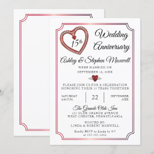 Convites Rubis   Diamantes Festa de Aniversário de 15 Anos 