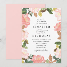 Convites Rubor Floral de Primavera | Casamento