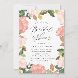 Convites Rubor Floral Primavera | Chá de Noiva