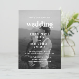 Convites Ruby Photo Modern Wedding