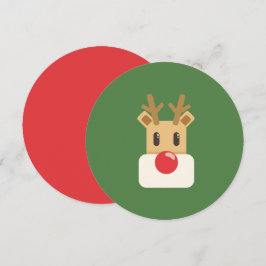 Convites Rudolph, a Rena do Nariz Vermelho