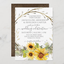 Convites Ruptura Floral de Girassol