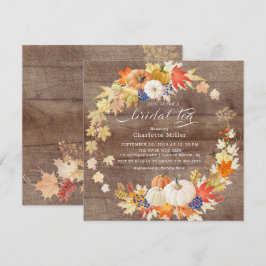 Convites Russo Autumn Deixa Pumpkins Bridal Tea