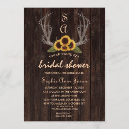 Convites Russo Country Sunflower Noivado