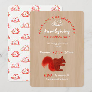 Convites Russo de Celebração de Graças de Amizade