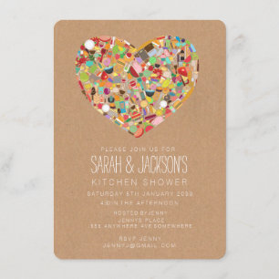 Convites Russo Stock na Cozinha / Festa de Chá de panela d