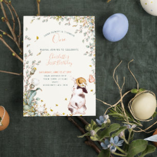 Convites Russo Um Coelhinho É Uma Garota Floral Cottagecor