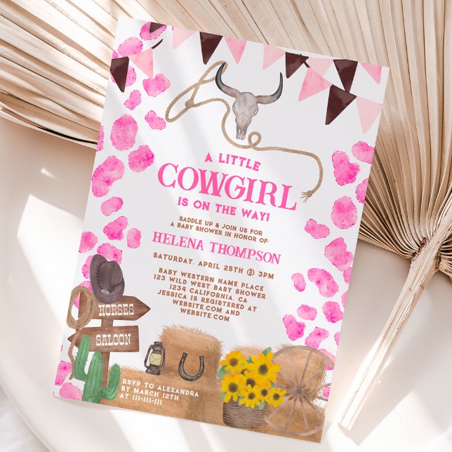 Convites Russo, uma pequena vaquinha chá de fraldas de vaca (Criador carregado)