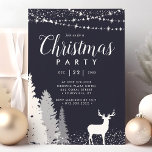 Convites Russo Winter Veer Woodland Blue Christmas Party<br><div class="desc">Convide seus convidados para uma comemoração mágica de feriado com este convite de festas de natal rustico de cervos de inverno. Apresentando uma cena serena de floresta com um veado majestoso contra fundo azul profundo, essa design é perfeita para um encontro festivo. Os elegantes flocos de neve e estrelas cintilantes...</div>
