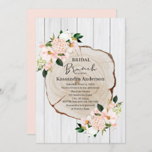 Convites Russo Woodland Blush Bridal Brunch