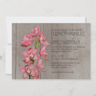 Convites Russos De Casamento De Orquídeas De Cymb