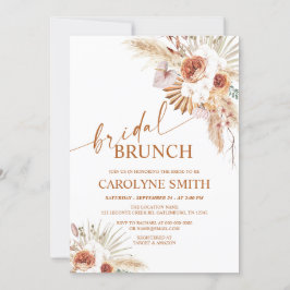 Convites Rust Boho E Pampas Grass Bridal Brunch