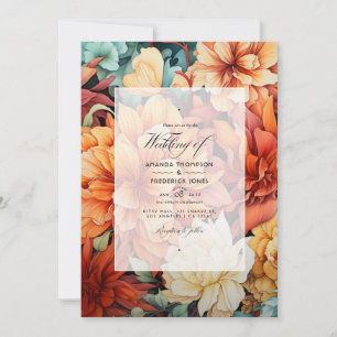 Convites Rust Floral Wedding