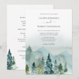 Convites Rustic All In One Mountain Destino Wedding