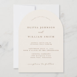 Convites Rustic Arch Wedding Invitation