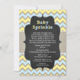 Convites Rustic Baby Sprinkle Invite / chá de fraldas neutr