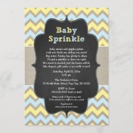 Convites Rustic Baby Sprinkle Invite / chá de fraldas neutr