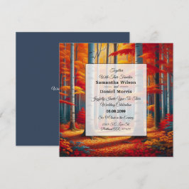 Convites Rustic Birch Tree Fall Wedding
