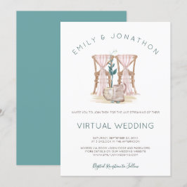 Convites Rustic Boho Chairs Blue Eucalyptus Casamento Virtu