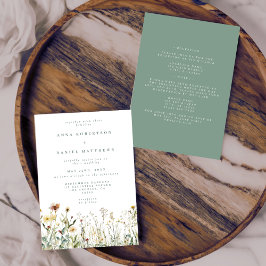 Convites Rustic Boho Floral Tudo em Um Casamento