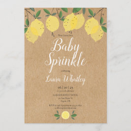 Convites Rustic Boho Lemons Baby Sprinkle