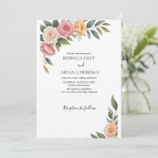 Convites Rustic Botanical Eucalyptus Greenery Wedding 