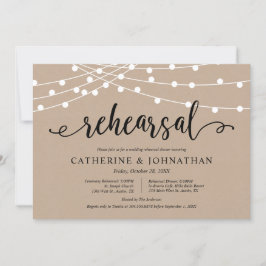 Convites Rustic Brown Kraft, ensaio de casamento e Janto I