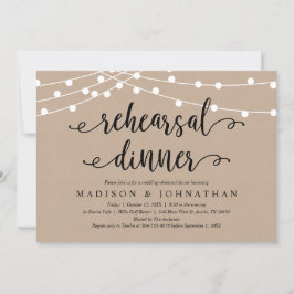 Convites Rustic Brown Kraft, Janto de ensaio de casamento