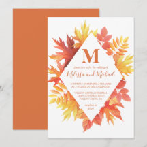 Rustic Burgundy e Orange Fall deixam casamento