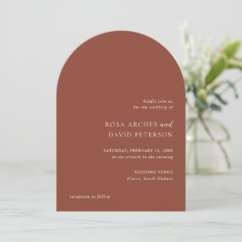 Convites Rustic Copper Editorial Modern Wedding