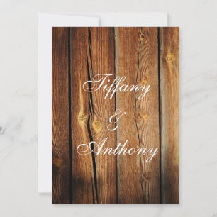 Convites Rustic Country Barn Wood Wedings