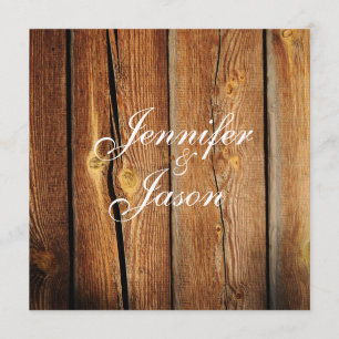 Convites Rustic Country Barn Wood Wedings