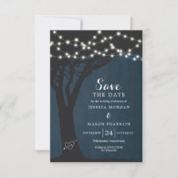Rustic Country Weding The Date Card