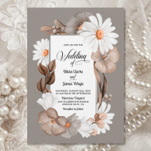 Rustic Daisy Floral Wedding